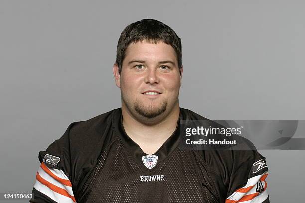 In this handout image provided by the NFL, Pat Murray of the Cleveland Browns poses for his NFL headshot circa 2011 in Berea, Ohio.