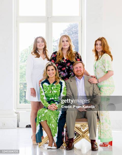 King Willem-Alexander of The Netherlands, Queen Maxima of The Netherlands, Princess Amalia of The Netherlands, Princess Alexia of The Netherlands and...