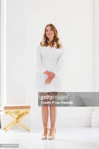 Princess Ariane of The Netherlands during a photosession in Palace Noordeinde on June 24, 2022 in The Hague, Netherlands.