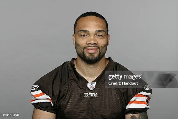 In this handout image provided by the NFL, Seneca Wallace of the Cleveland Browns poses for his NFL headshot circa 2011 in Berea, Ohio.