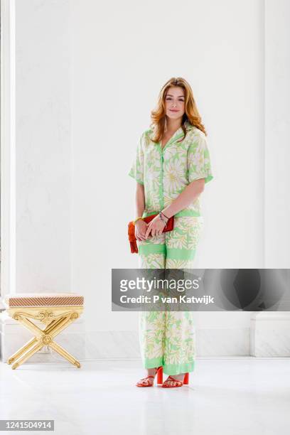 Princess Alexia of The Netherlands during a photosession in Palace Noordeinde on June 24, 2022 in The Hague, Netherlands.