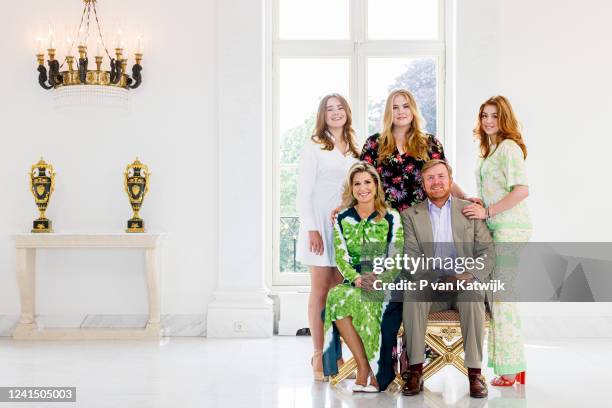 King Willem-Alexander of The Netherlands, Queen Maxima of The Netherlands, Princess Amalia of The Netherlands, Princess Alexia of The Netherlands and...