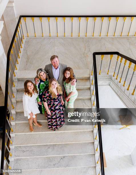 King Willem-Alexander of The Netherlands, Queen Maxima of The Netherlands, Princess Amalia of The Netherlands, Princess Alexia of The Netherlands and...