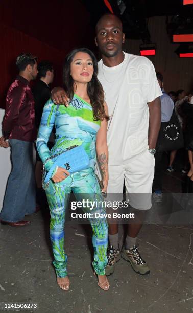 Vanessa White and Emmanuel Lawal attend the Dazed and Burberry celebration of the Whitby Street Takeover on June 24, 2022 in London, England.