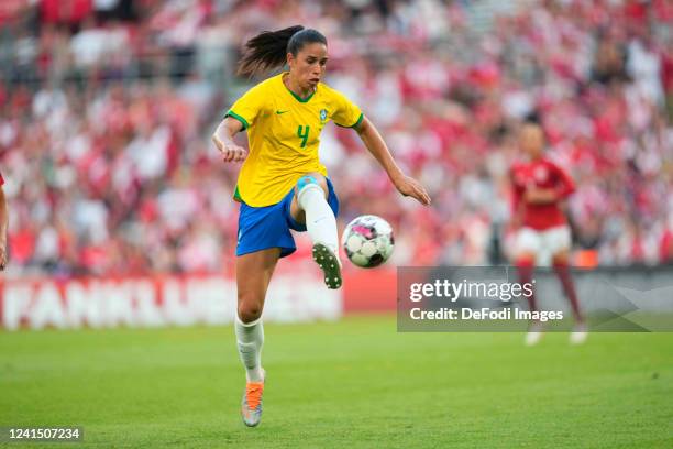 Copenhagen, Denmark Rafaelle of Brazil during the Women's International Friendly match between Denmark and Brazil at Parken Stadium on June 24, 2022...