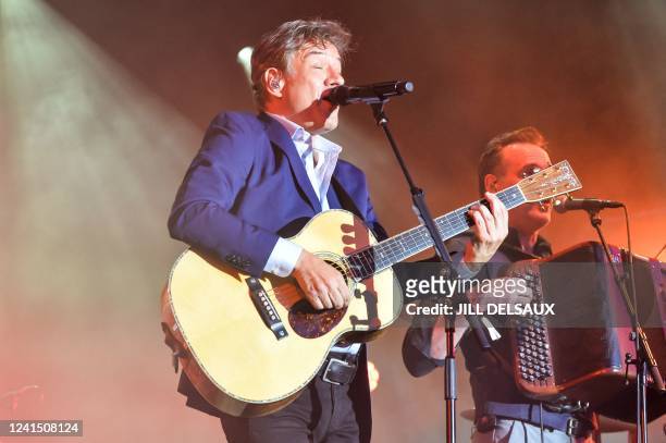 Singer Bart Peeters performs at the first day of the Genk on Stage free music festival in Genk, Friday 24 June 2022. BELGA PHOTO JILL DELSAUX