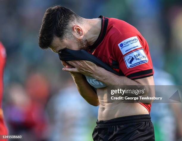 Dublin , Ireland - 24 June 2022; A dejected Jordan Flores of Bohemians after the SSE Airtricity League Premier Division match between Shamrock Rovers...