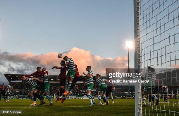 Dublin , Ireland - 24 June 2022; A general view of action during the SSE Airtricity League Premier Division match between Shamrock Rovers and...