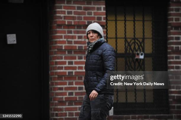 Ghislaine Maxwell outside her E. 65th St. Manhattan townhouse in 2015.