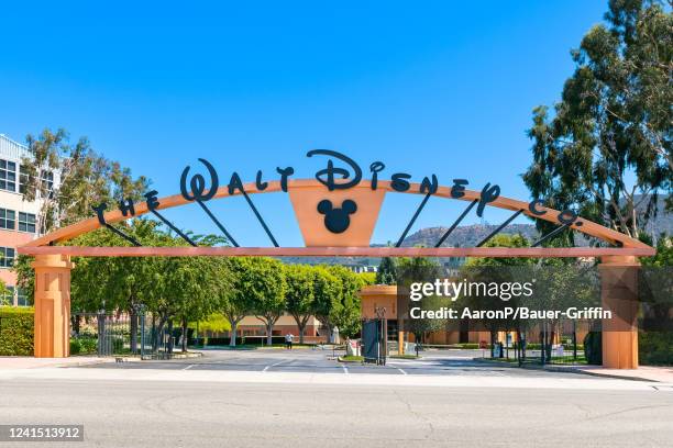 General views of the The Walt Disney Company corporate headquarters, home of Walt Disney Studios on June 24, 2022 in Burbank, California.