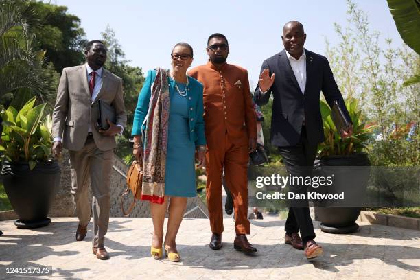 Secretary-General of the Commonwealth of Nations Patricia Scotland arrives for the Leaders' Retreat on the sidelines of day six of the 2022...