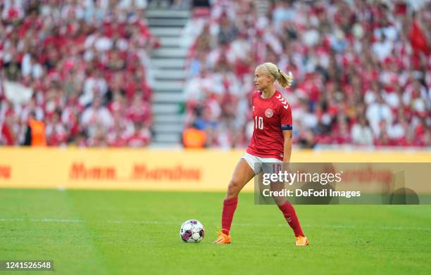 Copenhagen, Denmark Pernille Harder of Denmark during the Women's International Friendly match between Denmark and Brazil at Parken Stadium on June...