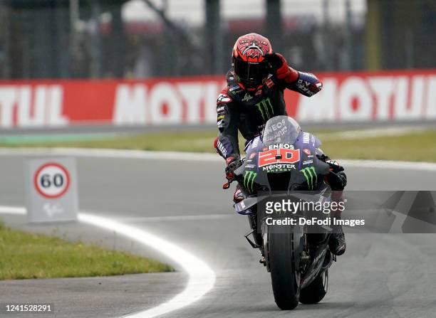 Fabio Quartararo of Frankreich, Monster Energy Yamaha MotoGP during the MotoGP of Netherlands - Qualifying at TT Circuit Assen on June 25, 2022 in...