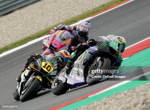 Franco Morbidelli of Italien, Monster Energy Yamaha MotoGP, Luca Marini of Italien, Mooney VR46 Racing Team, Enea Bastianini of Italien, Gresini...