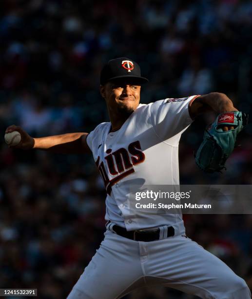 Chris Archer of the Minnesota Twins pitches in the second inning of the game against the Colorado Rockies at Target Field on June 25, 2022 in...