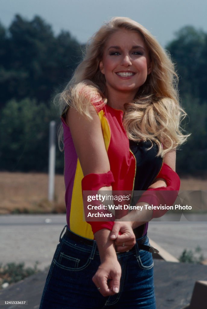 Heather Thomas appearing in the ABC tv show 'Fall Guy'. News Photo