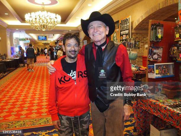Shaun Weiss and Burton Gilliam attend Classic Rewind Weekend 2022 at Showboat Atlantic City on June 25, 2022 in Atlantic City, NJ.