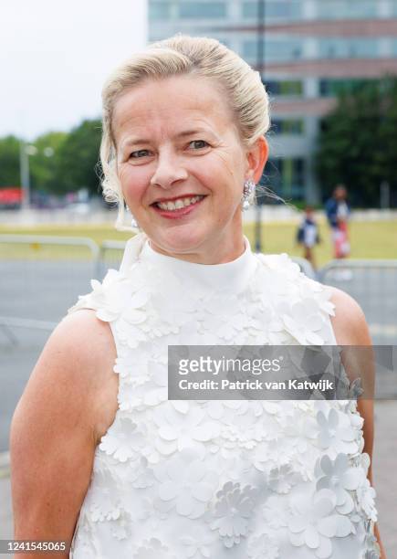 Princess Mabel of The Netherlands attends the Amsterdamdiner fundraiser for the AIDS Foundation on June 25, 2022 in Amsterdam, Netherlands.