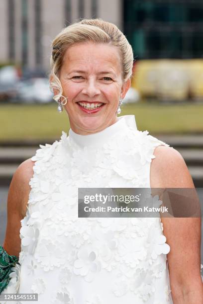 Princess Mabel of The Netherlands attends the Amsterdamdiner fundraiser for the AIDS Foundation on June 25, 2022 in Amsterdam, Netherlands.