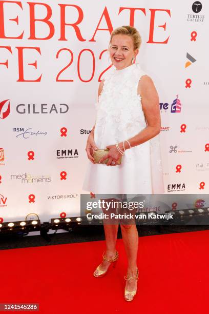 Princess Mabel of The Netherlands attends the Amsterdamdiner fundraiser for the AIDS Foundation on June 25, 2022 in Amsterdam, Netherlands.