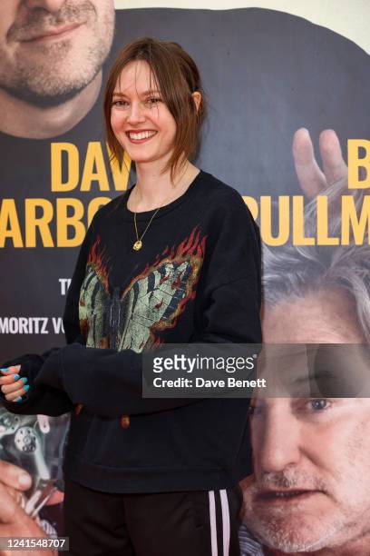 Lydia Wilson arrives at the press night performance of "Mad House" at The Ambassadors Theatre on June 26, 2022 in London, England.