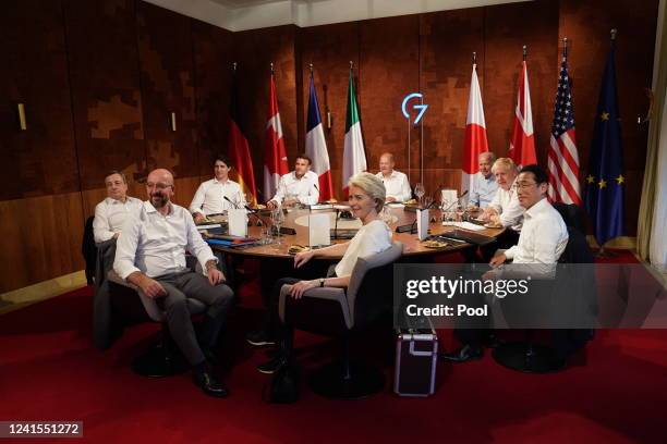 Leaders, European Union Council Commission President Ursula von der Leyen, European Union Council President Charles Michel, Prime Minister of Italy...