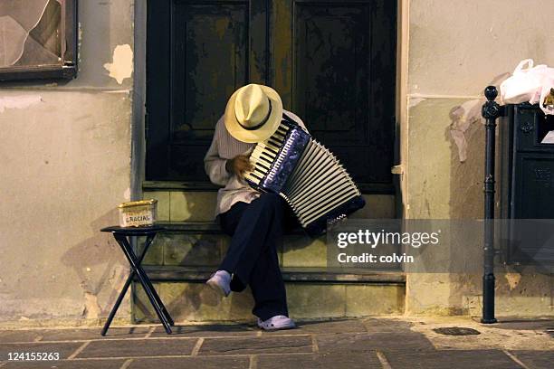 accordion player - acordeonista fotografías e imágenes de stock