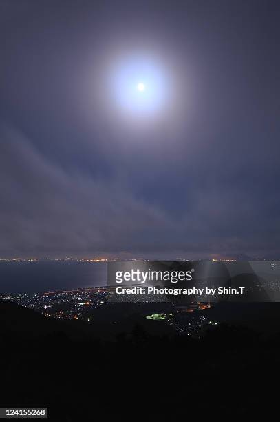 moonlight - aichi prefecture stock pictures, royalty-free photos & images