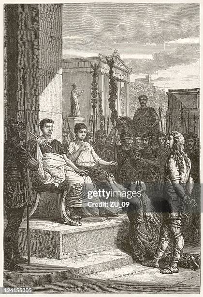 illustrazioni stock, clip art, cartoni animati e icone di tendenza di prigionieri teutons - teutons