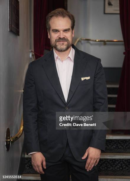 David Harbour attends the press night performance of 'Mad House' at The Ambassadors Theatre on June 26, 2022 in London, England.