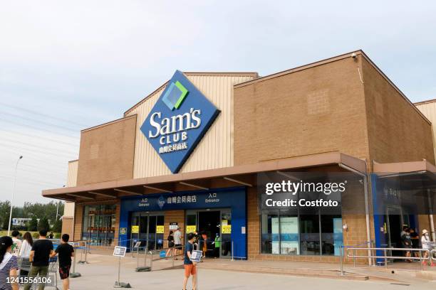 Customers shop at a Sam's Club store in Beijing, China, June 25, 2022.