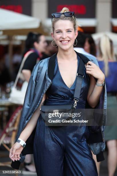 Leonie Brill during the Constantin Film Open House and Reception as part of the Filmfest München at Cafe Roma on June 26, 2022 in Munich, Germany.