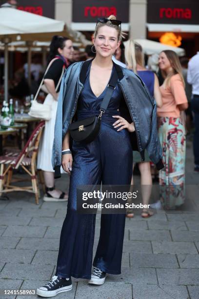 Leonie Brill during the Constantin Film Open House and Reception as part of the Filmfest München at Cafe Roma on June 26, 2022 in Munich, Germany.