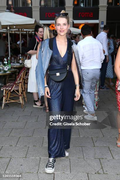 Leonie Brill during the Constantin Film Open House and Reception as part of the Filmfest München at Cafe Roma on June 26, 2022 in Munich, Germany.