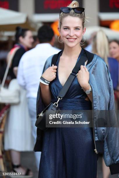 Leonie Brill during the Constantin Film Open House and Reception as part of the Filmfest München at Cafe Roma on June 26, 2022 in Munich, Germany.