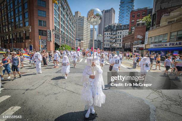 Activist group Gays Against Guns marching with the "Human Beings" to honor the victims of gun violence. Thousands of New Yorkers took to the streets...