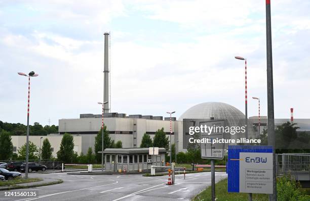 June 2022, Baden-Wuerttemberg, Stuttgart: Neckarwestheim nuclear power plant. In view of the war in Ukraine and impending gas shortages, a departure...