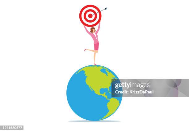 target success - school run stock illustrations