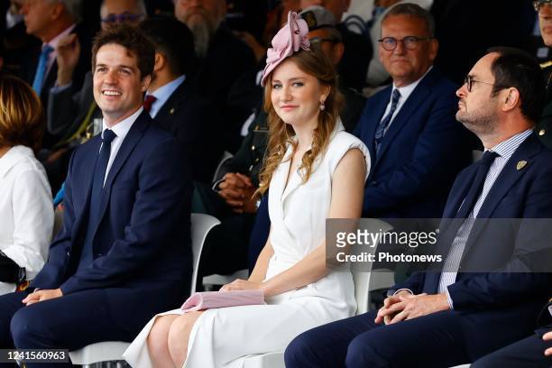 Thomas Dermine, State Secretary for Science Policy, Recovery Program and Strategic Investments pictured with Her Royal Highness Princess Elisabeth,...