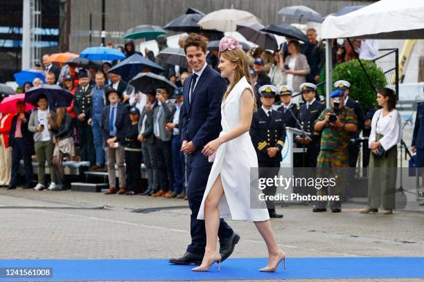 Thomas Dermine, State Secretary for Science Policy, Recovery Program and Strategic Investments pictured with Her Royal Highness Princess Elisabeth,...