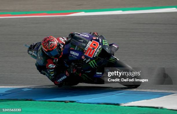 Fabio Quartararo of France, Monster Energy Yamaha MotoGP in action during the MotoGP of Netherlands - Race at TT Circuit Assen on June 26, 2022 in...