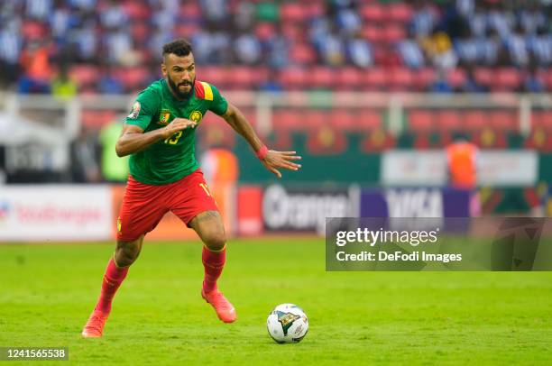 Yaoundé, Cameroon, January 2022: Eric Maxim Choupo-Moting of Cameroon during Cameroon against Ethiopia, Africa Cup of Nations at Olembe Stadium.