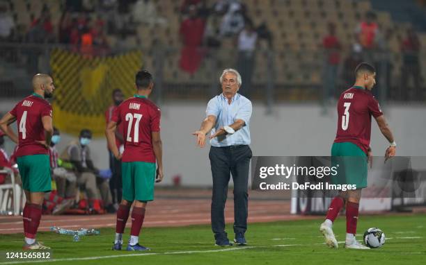 Yaoundé, Cameroon, January 2022: Vahid Halilhodi of Morocco during Ghana against Morocco, Africa Cup of Nations at Ahmadou Ahidjo Stadium.