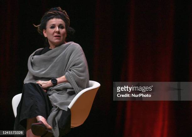 Olga Tokarczuk, laureate of the Nobel Prize in Literature , during her meeting with readers in Krakow's ICE COngress Center. On June 1, her latest...