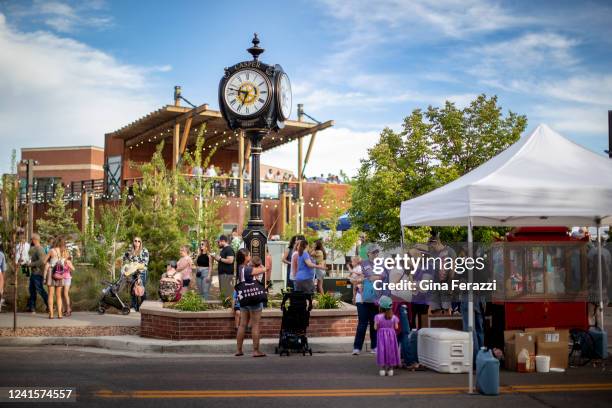 Casper residents enjoy the festival atmosphere at the David Street Station on June 9, 2022 in Casper, Wyoming.