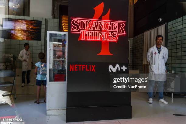 Room inside 'The Lab', Stranger Things Netflix series experience venue in Madrid, Spain on June 27th, 2022. The visit in The Lab located at the...