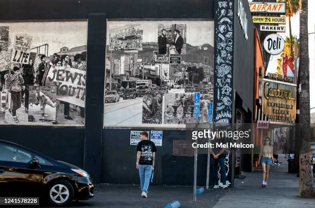 Pedestrians are photographed along Fairfax Ave. Between Melrose Ave. And Beverly Blvd., the real-life setting that inspired Amazons animated series...