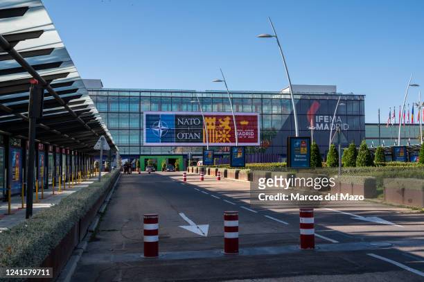 View of IFEMA where the NATO Summit will take place. Spain will host a NATO Summit in Madrid on 29th and 30th of June 2022.