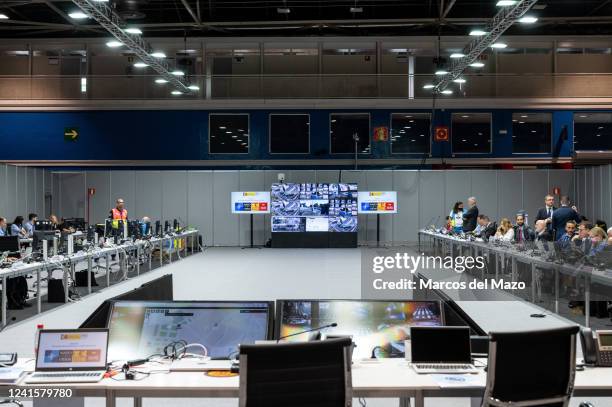 View of the Coordination Center responsible for the security arrangements for the NATO Summit. Spain will host a NATO Summit in Madrid on 29th and...