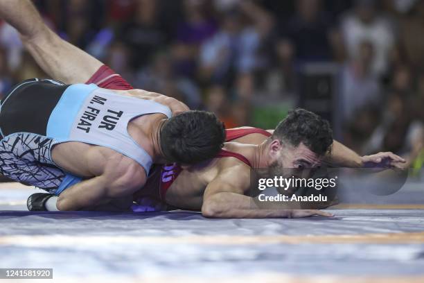 Mediterranean Games Mens Greco Roman Wrestling Photos and Premium High